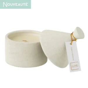 superbe bougie dans son pot en forme de tipi