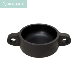 coupe en bois noir avec anses pour une deco naturelle