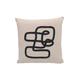 coussin naturel line art déhoussable