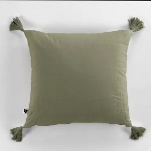 un petit air végétal avec ce coussin vert sauge