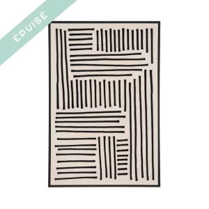 TABLEAU ABSTRAIT LIGNES EN RELIEF