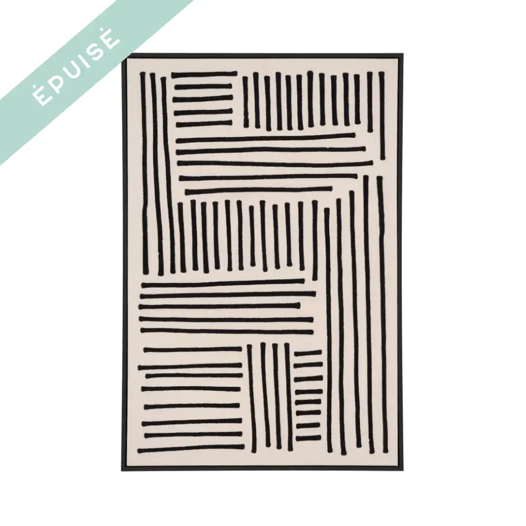 TABLEAU ABSTRAIT LIGNES EN RELIEF