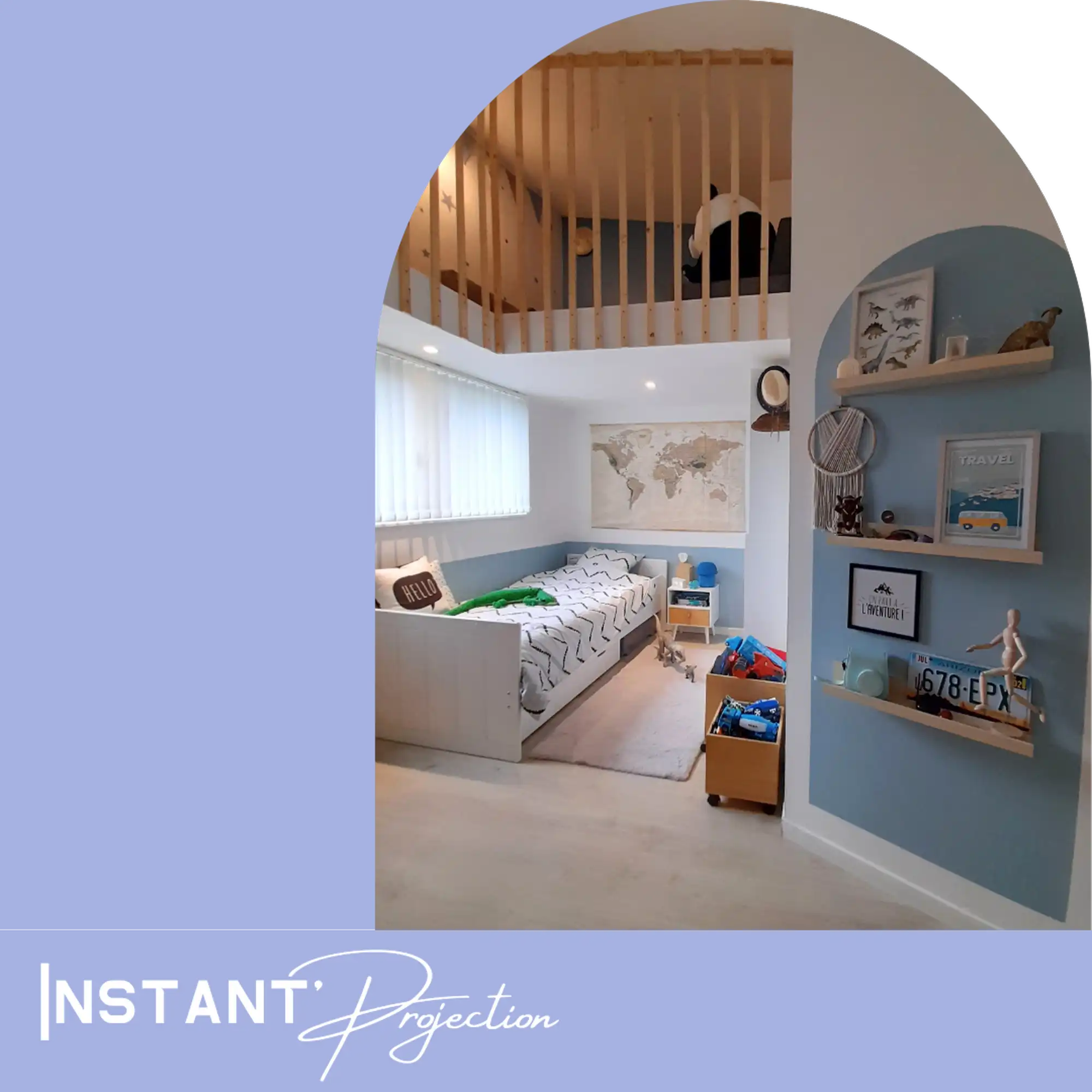Instant'Projection est une prestation complète avec plans, visuels 3D et shopping list