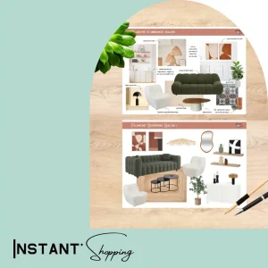 instant'shopping prestation petit budget avec planche d'ambiance et planche shopping