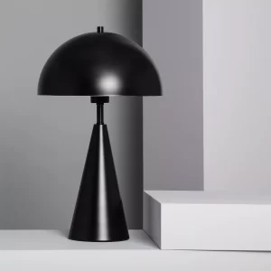 une lampe champignon au design élégant avec son pied conique