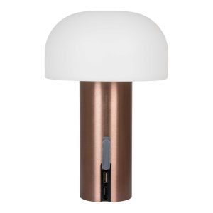 zoom sur le port usb pour recharger la lampe Soham outdoor