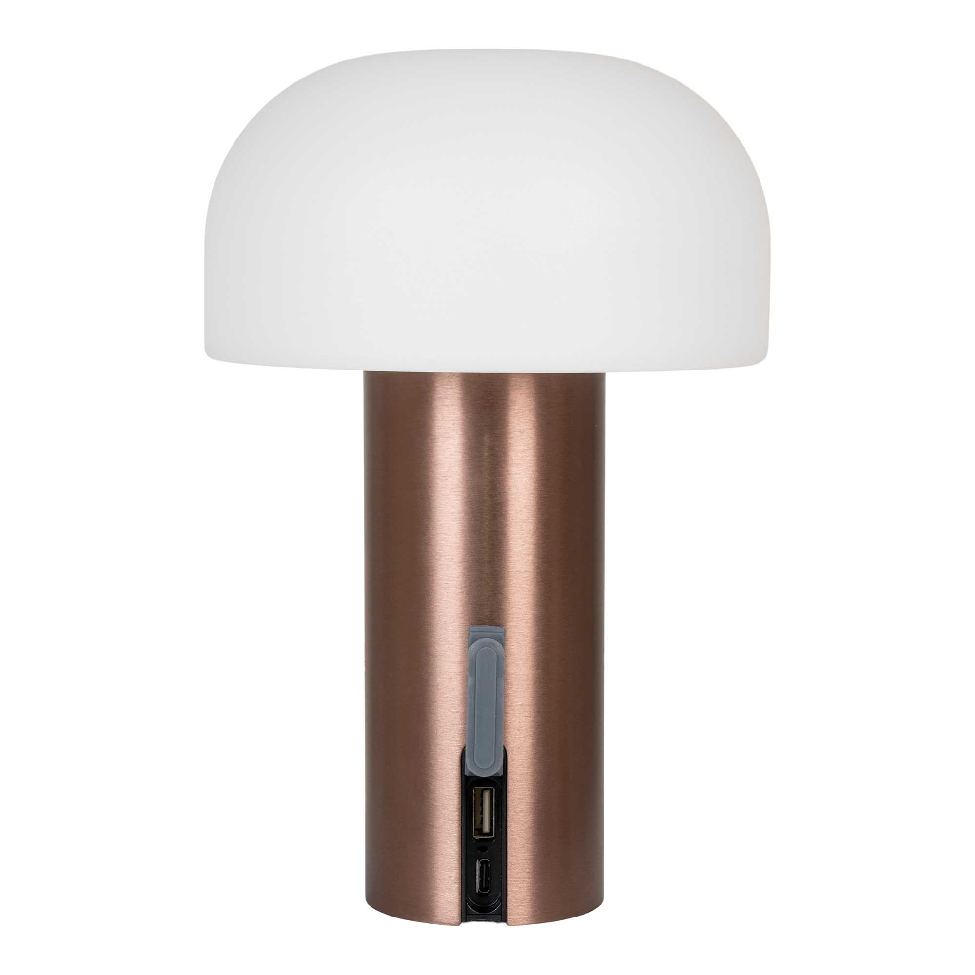 zoom sur le port usb pour recharger la lampe Soham outdoor