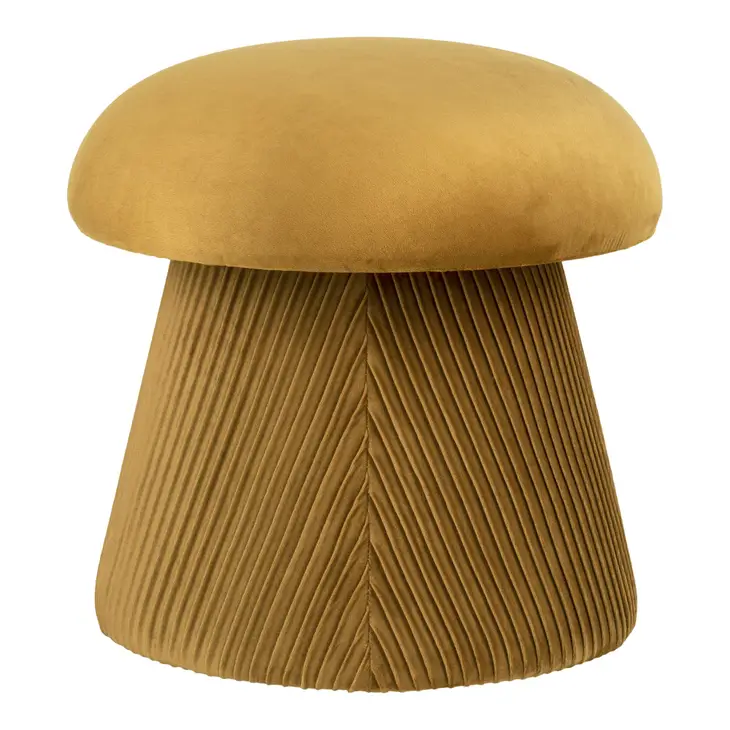 Ce pouf Hampton en forme de champignon apportera une touche nature à votre intérieur!