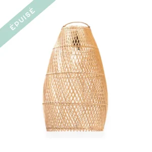 suspension naturelle en rotin