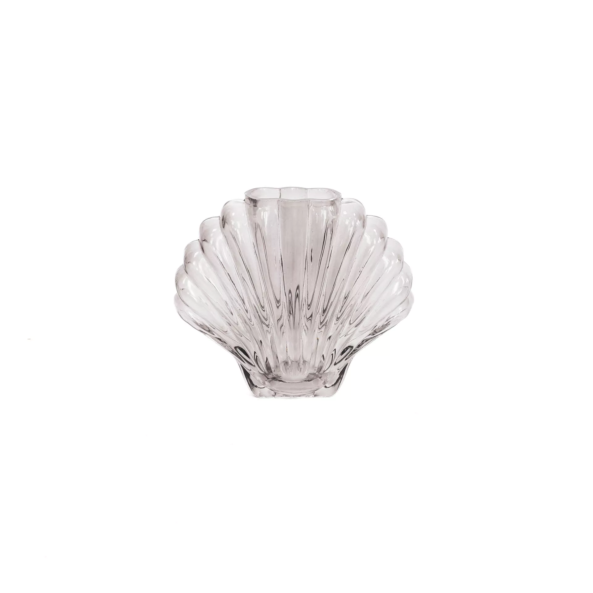 vase coquillage fumé