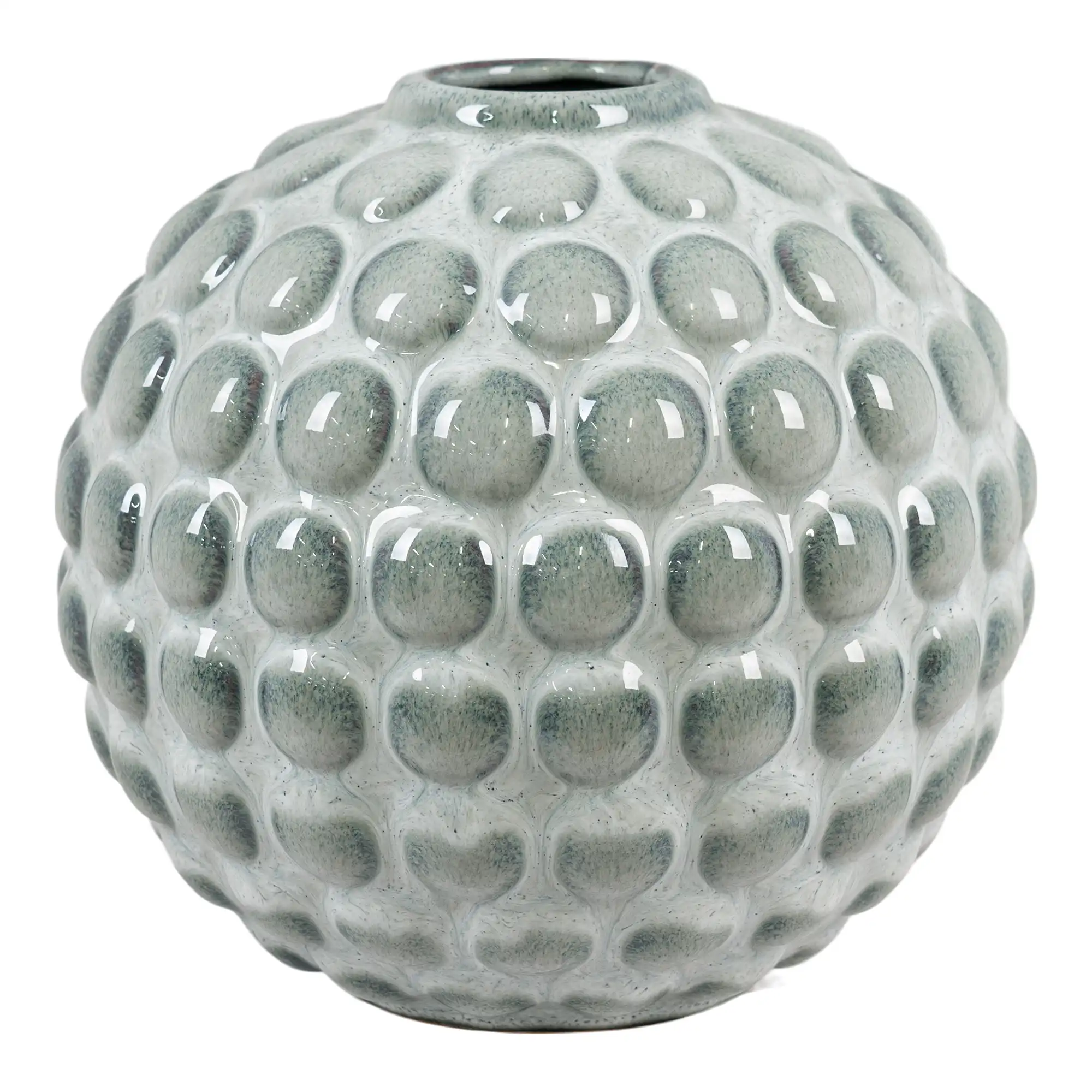 Vase boule bleu – Image 2