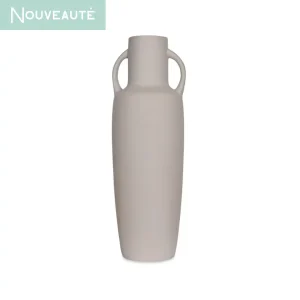 superbe vase long beige avec anses